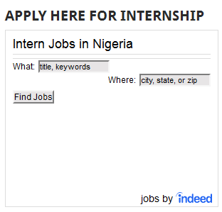 internship in nigeria